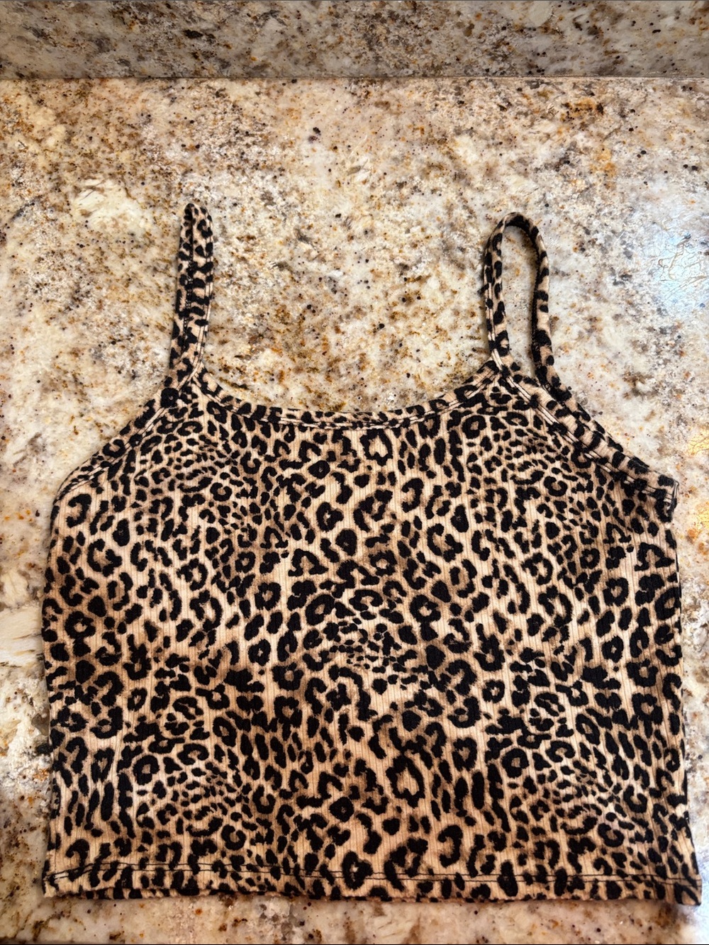 Forever 21 Leopard Print Ribbed Cami - Brown/Black - Picture 2 of 3